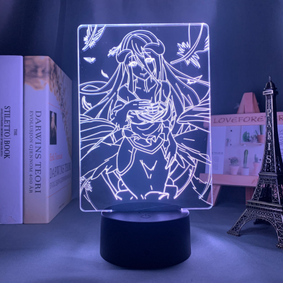 Albedo 3D Night Light Overlord อุปกรณ์ต่อพ่วงอะคริลิค Stand Light Room ตกแต่งข้างเตียงเครื่องประดับคอลเลกชันเพื่อน Gift