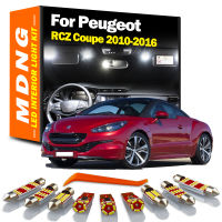 MDNG 17Pcs Canbus สำหรับ Peugeot RCZ Coupe 2010 2011 2012 2013 2014 2015 2016หลอดไฟ LED ภายในชุดไฟรถไม่มีข้อผิดพลาด