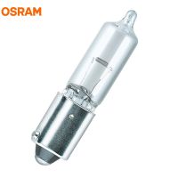 10Pcs OSRAM 64136 H21W Bay9s 12V 21W เดิมฐานโลหะไฟเลี้ยวด้านข้างโคมไฟเยอรมนี OEM หลอดไฟฮาโลเจนรถ ECE