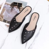 ♘ Womens Slippers Korean Soft Bottom Flat Heel non-slip Sandals Kasut Perempuan