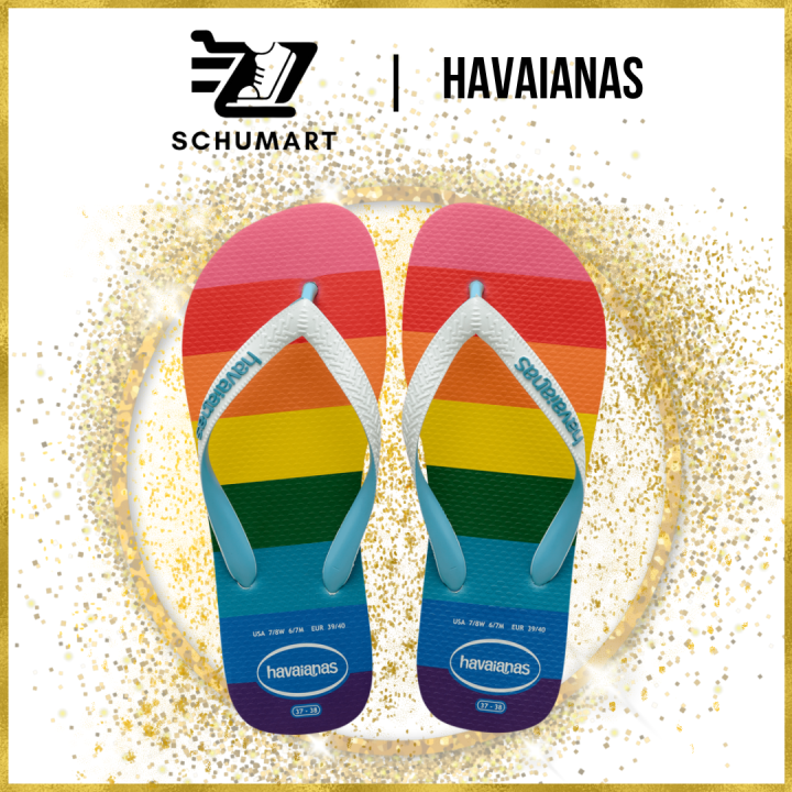 BY SCHUMART Havaianas Top Pride Overall Rainbow Flip Flops