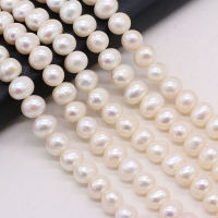 Natural Freshwater Pearl Beads White Round Loose Spacer Bead For Jewelry Making DIY Charm Bracelet Necklace Earring Accessories