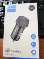 VIVAN รุ่น CC02C ที่ชาร์จในรถ แบบสองช่อง  ชาร์จเร็ว 3.4A Car Charger 12-24V ขนาดเล็ก ประกัน 12 เดือน