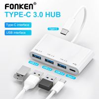 【CW】 4 Ports Type C Hub Splitter OTG Adapter USB to USB3.0 2.0 Data Transmission Converter for Huawei Xiaomi 10 PS5 TV