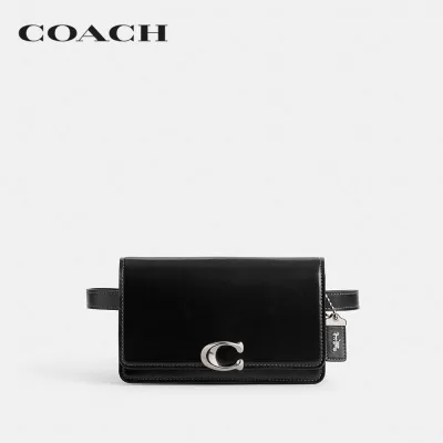 COACH กระเป๋าคาดเอว/กระเป๋าคาดอกผู้หญิงรุ่น Bandit Belt Bag สีดำ CJ826 LHBLK