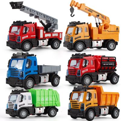 1:64 Mini RC Car Remote Control Engineering Vehicles Radio Control Excavator Dump Truck Fire engines Electric car Children Toys