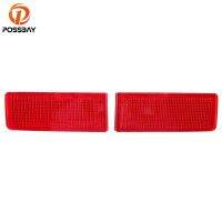 POSSBAY Fit for VW Touareg (Typ 7P) 2011 2012 2013 2014 Pre-facelift Rear Bumper False Light Reflector Decorative Decals Red