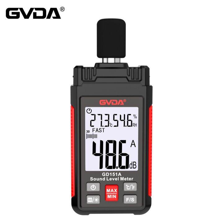 Gvda Digital Min Audio Sound Level Meter Db Measu Instrument Sonometer