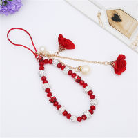 Tassel Flower USB Hand Key DIY Pendant Strap For Phone Mobile Lanyard