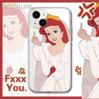 ◆ ▶ Disney Disney เจ้าหญิงนิ้วกลาง Apple 13เคสโทรศัพท์มือถือ12Promax เฉพาะ Niche Xr 8เรียบง่าย7โดยประมาณ iPhone 11นุ่ม