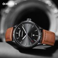 ZZOOI OUBAOER Military Automatic Men’s Watches Leather Day Date Mechanical Dress Wristwatch Waterproof Clock for Men Army Montre Homme