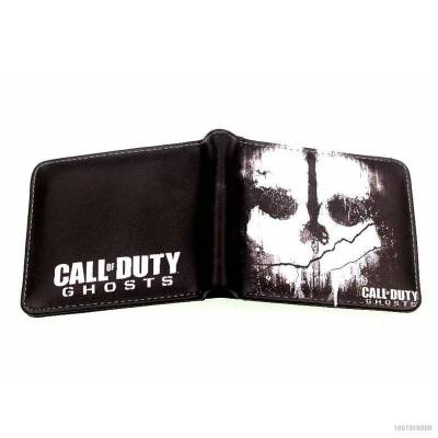 Yb2 กระเป๋าสตางค์หนังใบสั้น พิมพ์ลาย Call of Duty Tom Clancys Ghost Recon ความจุเยอะ BY2