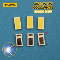 TKDMR ไฟแบคไลท์ LED AOT 0.5W 3V 4020 48LM แสง LED แบ็คไลท์ LCD สีขาวเย็นสำหรับใช้งานในทีวีโทรทัศน์ Gratis Ongkir W3C4 4020C