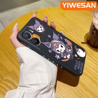 YIWESAN เคสสำหรับ VIVO Y35 5G Y56 5G เคสลายฟักทองคุโรมิบางดีไซน์ใหม่อย่างสร้างสรรค์เคสโทรศัพท์ขอบสี่เหลี่ยมเคสนิ่มเคสปลอกซิลิโคนกันกระแทก