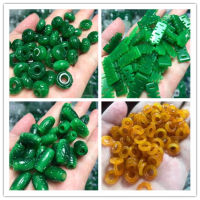 5Pc ธรรมชาติสีเขียวหยกลูกปัด DIY สร้อยข้อมือกำไลข้อมือ Charm Jadeite เครื่องประดับแฟชั่นอุปกรณ์เสริม Amulet ของขวัญผู้หญิง Men