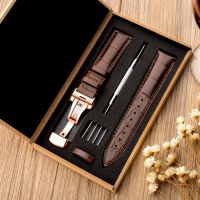 ☼ Watchband 18mm 19mm 20mm 21mm 22mm 24mm Calf Genuine Leather Watch Band Alligator Grain Watch Strap for Tissot Seiko