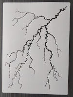 1 Pcs 21*29 ซม. Lightning Die DIY Layering Stencils ภาพวาดสมุดภาพสี Embossing Album การ์ดตกแต่งแม่แบบ-muya522538