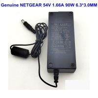 NETGEAR ของแท้54V 1.66A 90W แหล่งจ่ายไฟ NU90-N540166-I1 332-11037-01ที่ชาร์จอะแดปเตอร์ DC AC สวิทช์ POE สายไฟและอะแดปเตอร์