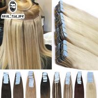 Tape IN Hair Extensions Natural 100% Human Hair Extensions Pre Bonded Hair Capsules Microlink Capsules Hair