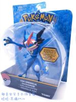 กบนินจาของแท้โปเกมอนแอชเคตชัม TOMY Greninja Edition หุ่นโมเดลของเล่นข้อต่อที่สามารถเคลื่อนย้ายได้ทำมือ