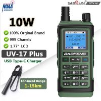 วิทยุสื่อสาร10W Baofeng UV-17 Plus J93 UV-17วิทยุสื่อสารสองทางวิทยุระยะไกล Vhf/uhf USB C 999CH เครื่องรับชุดไร้สายวิทยุ FM