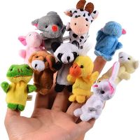 Soft Plush Animal Finger Puppets Set Baby Hand Doll Theater Story Time Educational Learning for Toddlers Children Christmas Gift
