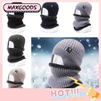 MAXG กันลม หมวกกะโหลก Balaclava ที่ป้องกันใบหน้า ป้องกันคอ หมวกบีนนี่ ของใหม่ อบอุ่นและอบอุ่น หมวกถักนิตติ้ง สำหรับผู้ชาย