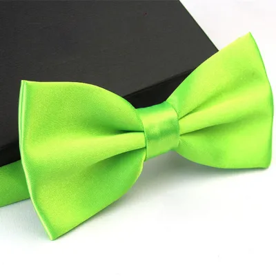 Men Bow Tie Tuxedo Classic Shirts Bowknot Solid Color Butterfly Wedding Party Bowtie Bow Tie Male Colorful Fluorescent Ties