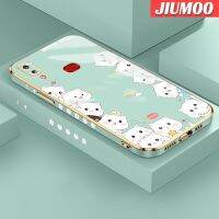 JIUMOO เคส M01s ลาย A10s A10กาแล็คซี่ของปลอกสำหรับ Samsung เคสนิ่มลายเคสมือถือกันกระแทกดีไซน์ใหม่รูปแมวน่ารักเคสนิ่มคลุมทั้งหมดป้องกันเลนส์กล้อง