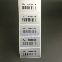 1000 Labels 1.57" x 0.78" 40x20mm Consecutive Number Serial Numbers with Barcode Inventory Stickers Stickers  Labels