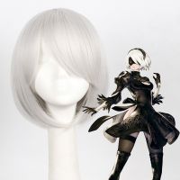 Tsuki NieR Automata neal: mechanical era heroine silver cos wig