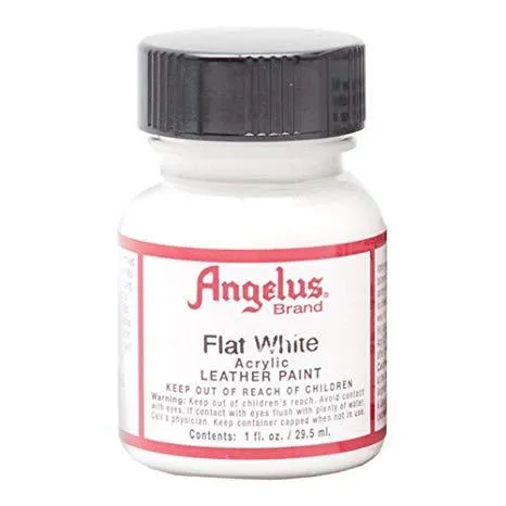 angelus acrylic leather paint 4 oz white