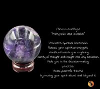 Chevron amethyst ball decoration. เชฟรอนอเมทิสต์บอลประดับ