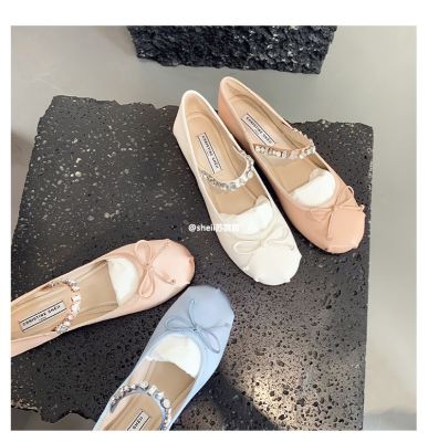 [sheii Su Yy] y shoes womens 23 new shoes womens -mat round toe flat bet shoes
