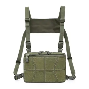 TOPTACPRO Tatcical Chest Rig Bag Chest Recon Bag MOLLE Front Shoulder Strap  Pack