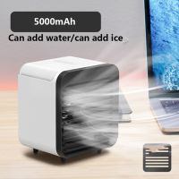 Mini 5000Mah USB Portable Air Cooler Fan Tabletop Air Conditioner Desktop Air Cooling Fan Humidifier Purifier For Office