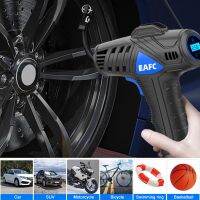 120W Car Tire Inflator Wireless Portable Car Air Compressor Electric Inflatable Pump With LED For Cars Motorcycles Bikes Air Compressors  Inflators