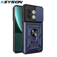 KEYSION เคสกันกระแทกสำหรับ OnePlus Ace 2 5G,ฝาหลังขาตั้งโทรศัพท์โทรศัพท์สำหรับ OnePlus 1+ 11R 5G