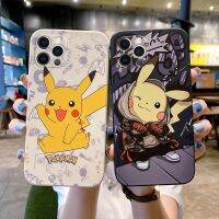 [Lao 6 s mouse pad]  เคสโทรศัพท์ซิลิโคนนิ่ม Pokemon Pikachu สำหรับ iPhone 13 12 11 Pro Max Mini X XR XS 8 7 6 6S Plus SE 2020 SE2 Capa ฝาหลัง