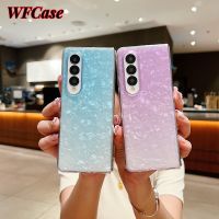 WFCase ปลอกสำหรับ Samsung Galaxy Z Z Fold5 Samsung Galaxy Z Fold4 Samsung Galaxy Z Z Z Fold3แบบมินิมอลเคสโทรศัพท์พับได้ทั้งกล้องปกป้องเคส