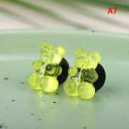 Razie Bin 2Pcs Dễ Thương Phim Hoạt Hình gấu bằng nhựa khóa giày màu kẹo