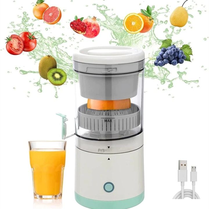 Electric Juicer Rechargeable - Citrus Juicer Machines with USB and Cleaning  Brush Portable Juicer for Orange, Lemon, Grapefruit