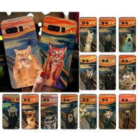 Phone Case for Google Pixel 7 Pro 7a 6A 6 Pro 5A 4A 3A Pixel 4 XL Pixel 5 6 4 3 XL 3A 2 XL Scream Cat Dog Art Case Funda