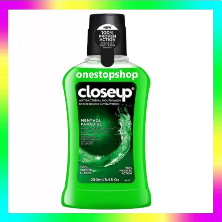Closeup Antibacterial Mouthwash Menthol Paradise 250mL Lazada PH