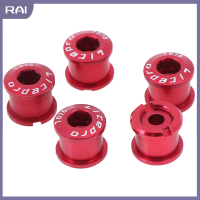 【RAI】 5pcs BIKE chainring bolts เดี่ยว/คู่/สามความเร็วโซ่สกรู