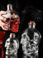 Skull Head Wine Bottle Creative Wine Dispenser Glass Foreign Wine Cup Sealed Wine Storage Self brewing Wine Bottle Wine Set