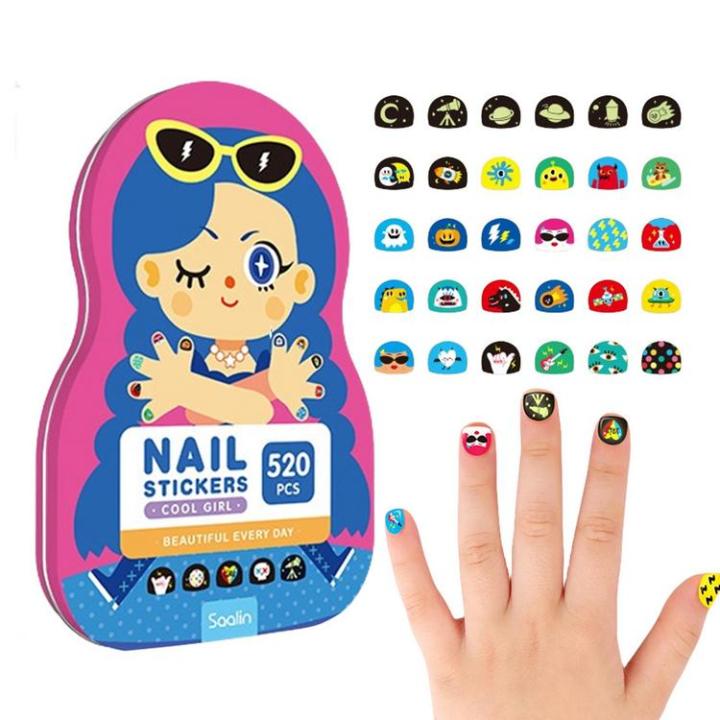 cute-nail-stickers-diy-home-activity-girl-party-favors-nail-art-stickers-versatile-self-adhesive-nail-art-supplies-waterproof-and-interesting-for-childrens-day-incredible