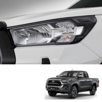 คิ้วไฟหน้า ฮาโลเจน สีเทา,ดำด้าน สำหรับ Toyota Hilux Revo Prerunner ปี 2021-2022