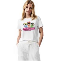 เสื้อยืดคุณภาพดี[S-5XL] ใหม่ Powerpuff Girls Kawaii อะนิเมะเสื้อ T ผู้หญิงน่ารักการ์ตูนตลกเสื้อยืดแฟชั่นฤดูร้อน TShirt 9