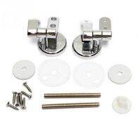 Alloy Replacement Toilet Seat Hinges Mountings Set Chrome with Fittings Screws For Toilet Accessories